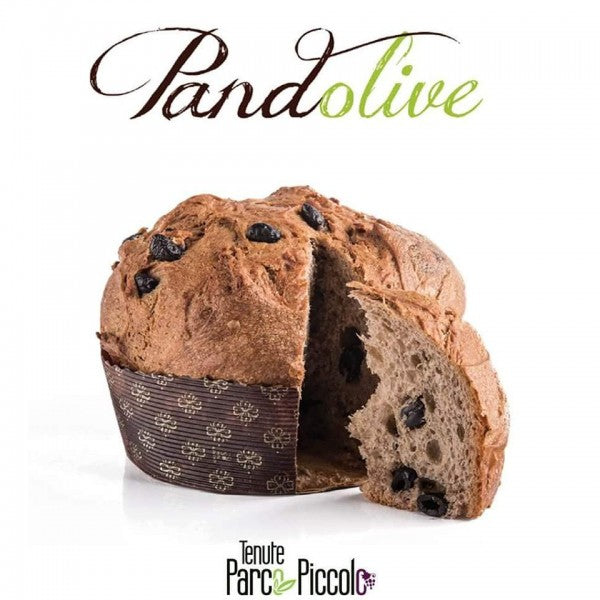 Pandolive è il Panettone artigianale con olive e lievito madre naturale a marchio Tenute Parco Piccolo. Ingredienti pregiati e 100% naturali